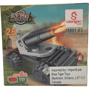 Loongon Army Mini Tank Building Set: 25 pieces