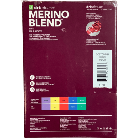 Paradox - Merino blend performance base layer - 2 colours