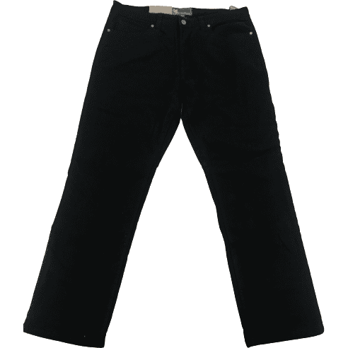 BC Clothing Men’s Black Polar Fleece Lined Canvas Pants / Various Sizes ...