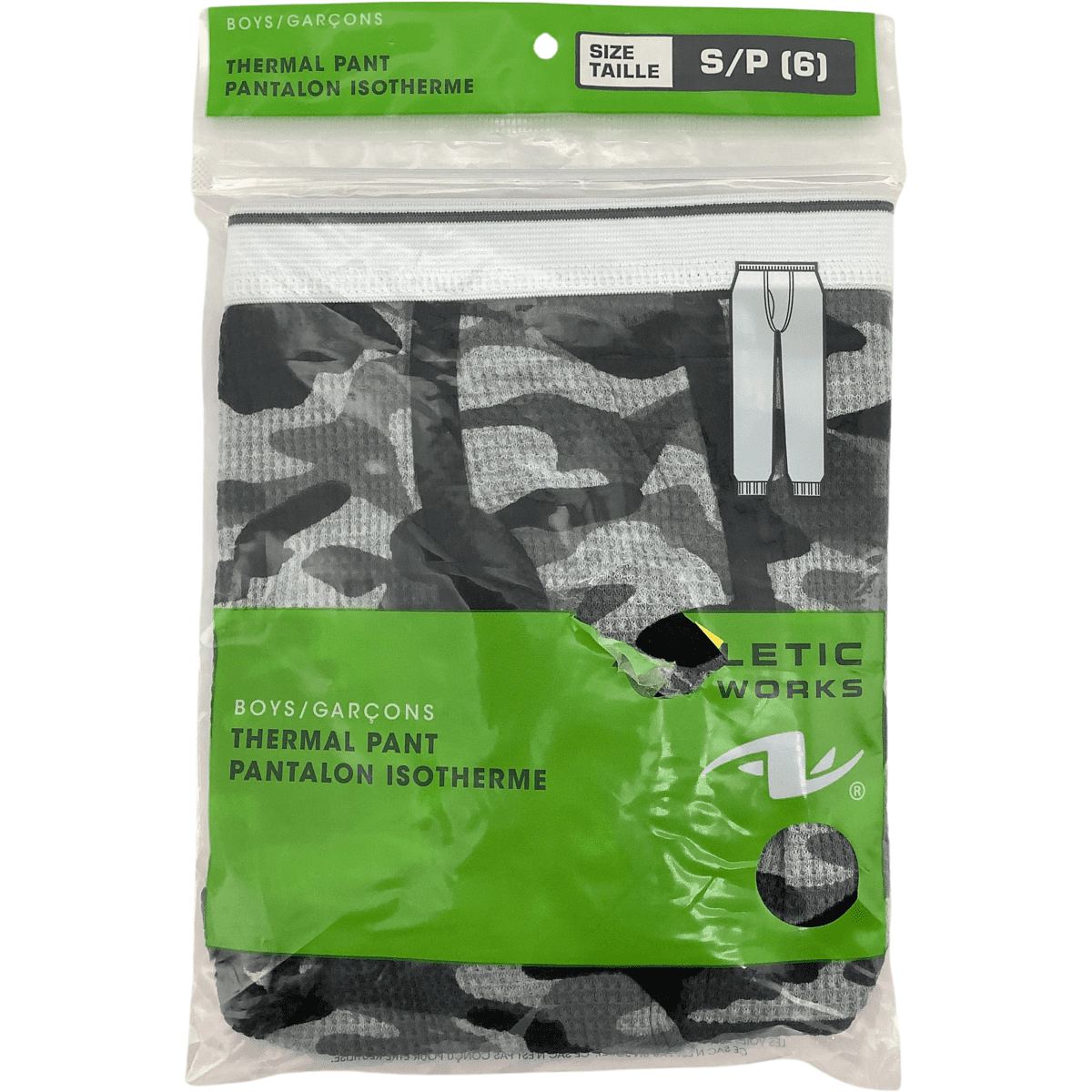 Athletic Works Boy's Black & Grey Camo Thermal Pant / Long Underwear –  CanadaWide Liquidations