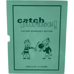 Catch Phrase Vintage Bookshelf Edition / Family Board Game / Linen Board Game