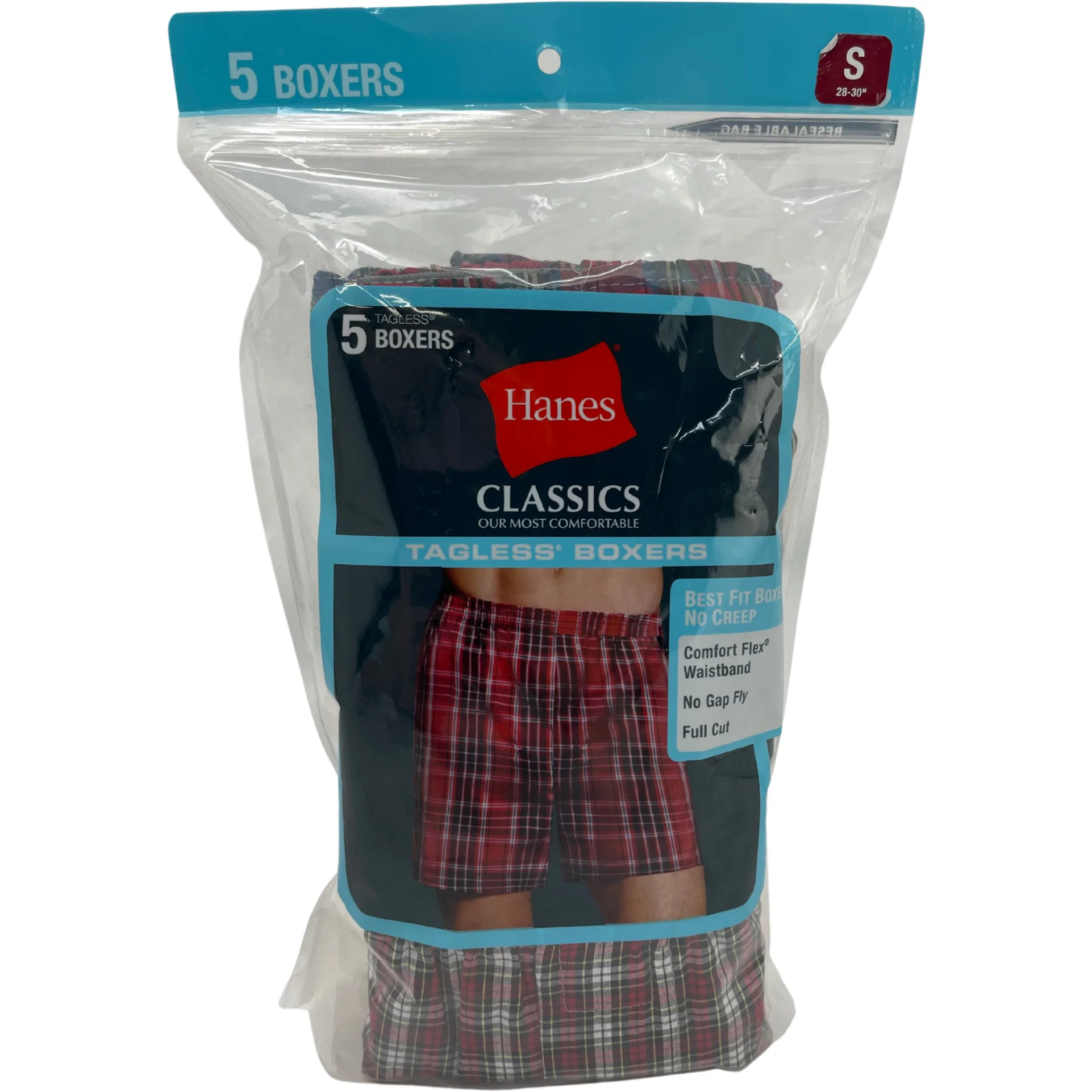 Hanes Men's Boxers / Men's Size Small / 5 Pack / Men's Underwear /  Multicolored Plaid – CanadaWide Liquidations