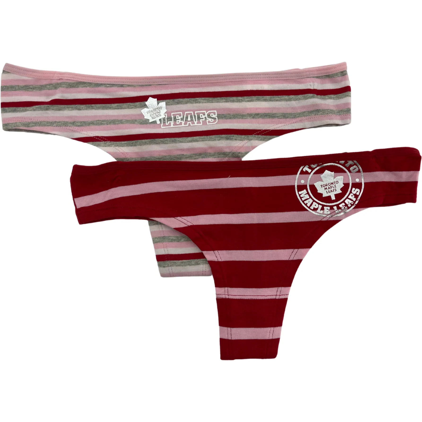 NHL Toronto Maple Leafs Women's 2 Pack of Thong Underwear / Red u0026 Pink /  Various Sizes – CanadaWide Liquidations