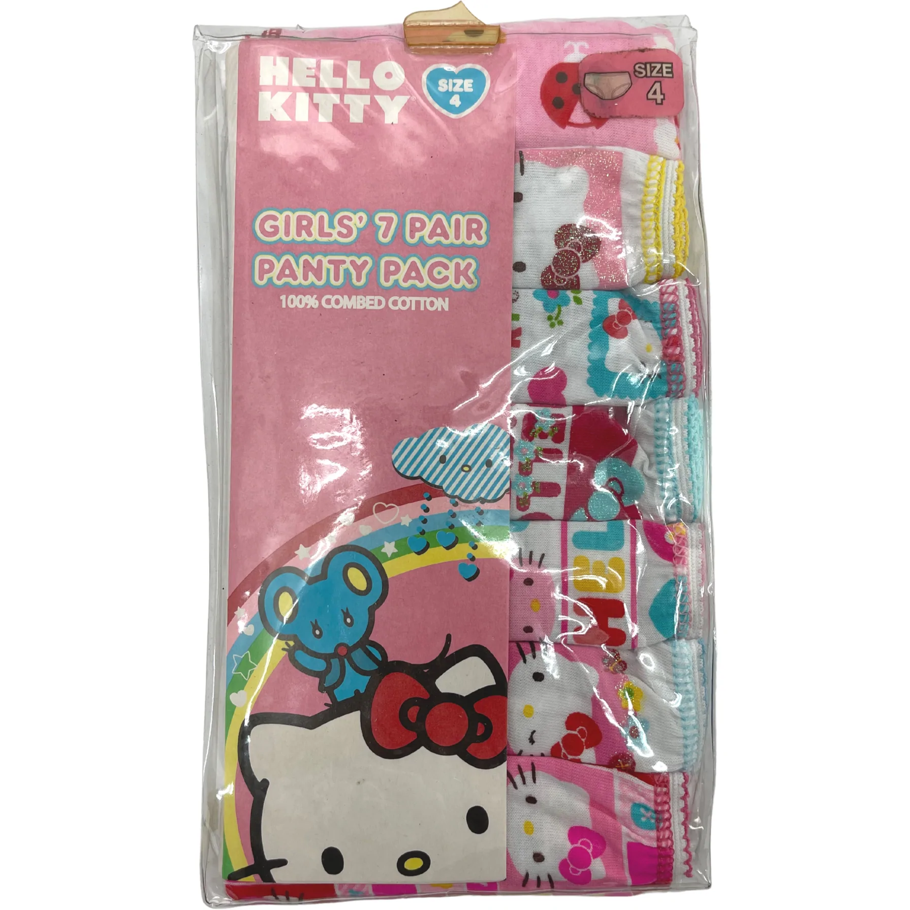 Handcraft Little Girls' Hello Kitty Underwear (Pack of 7), Multi