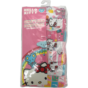 Hello Kitty Girl's Panties / 7 Pairs / Hello Kitty Theme / Various Packs and Sizes **No Tags**
