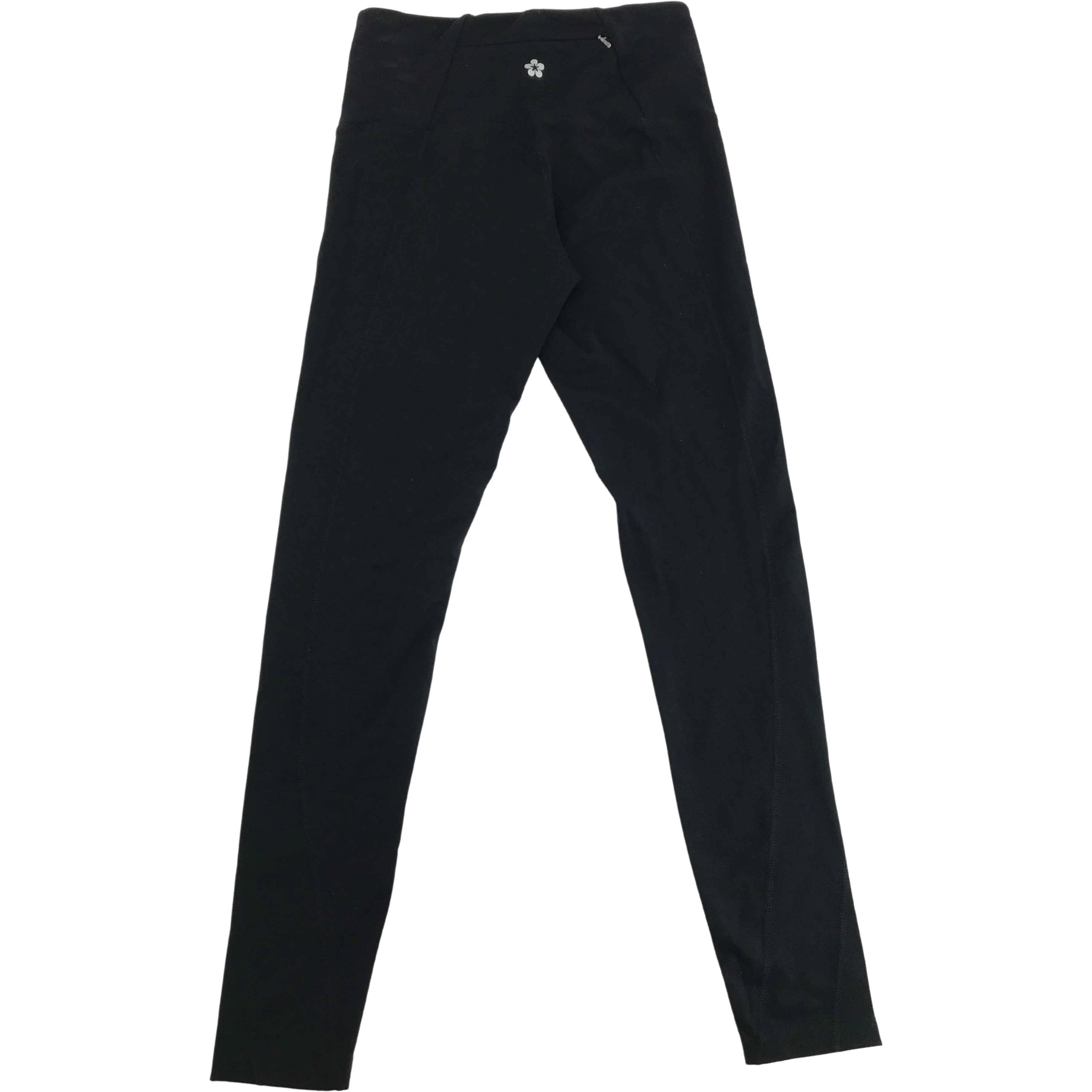 high waisted Costco Tuff Athletics MED gray/black printed leggings side  pockets