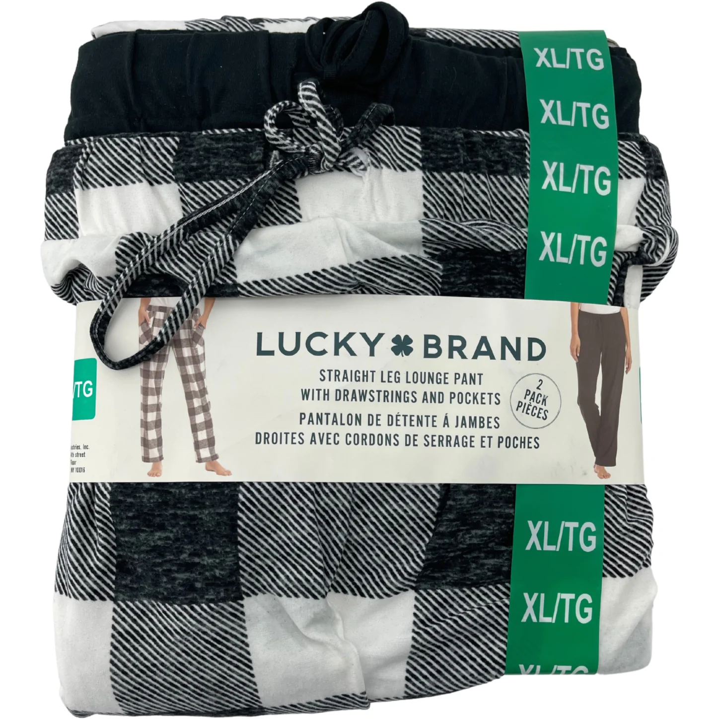 Lucky Brand Women’s Black & White Lounge Pants 2 Pack / Various Sizes
