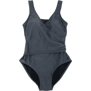 Calvin Klein Women's Bathing Suit / One Piece Swim Suit / Metallic Grey / Various Sizes
