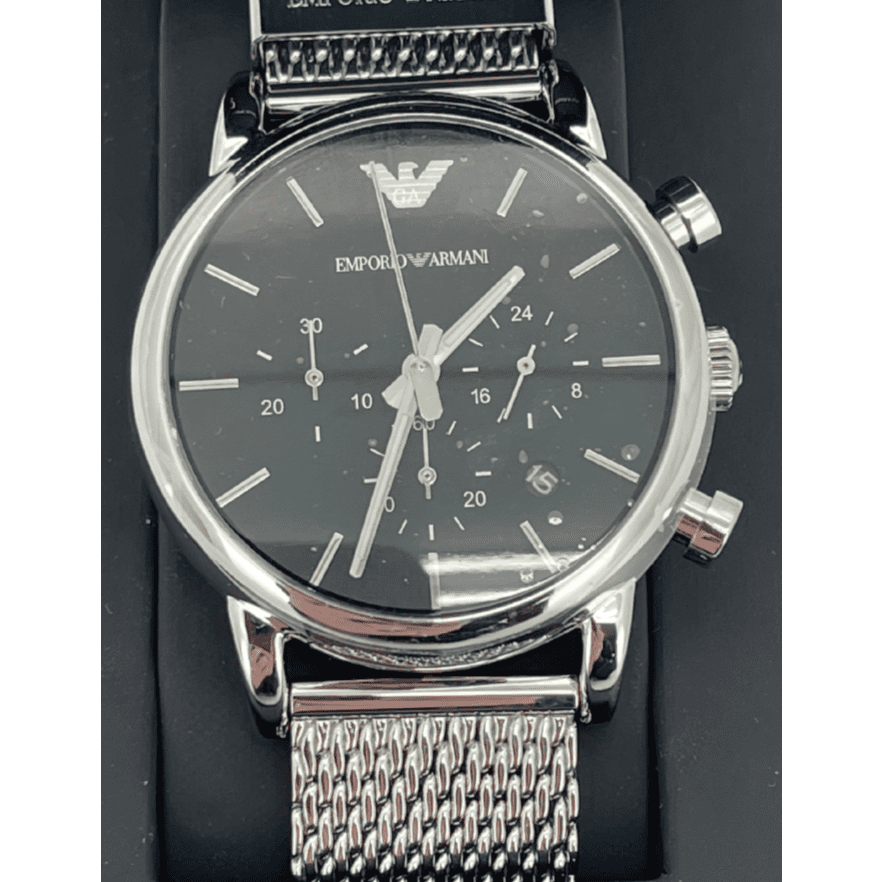 Emporio Armani Men\'s Wrist CanadaWide / / Watch / Liquidations / Analog Chronograph Display – Silver Watch AR1811