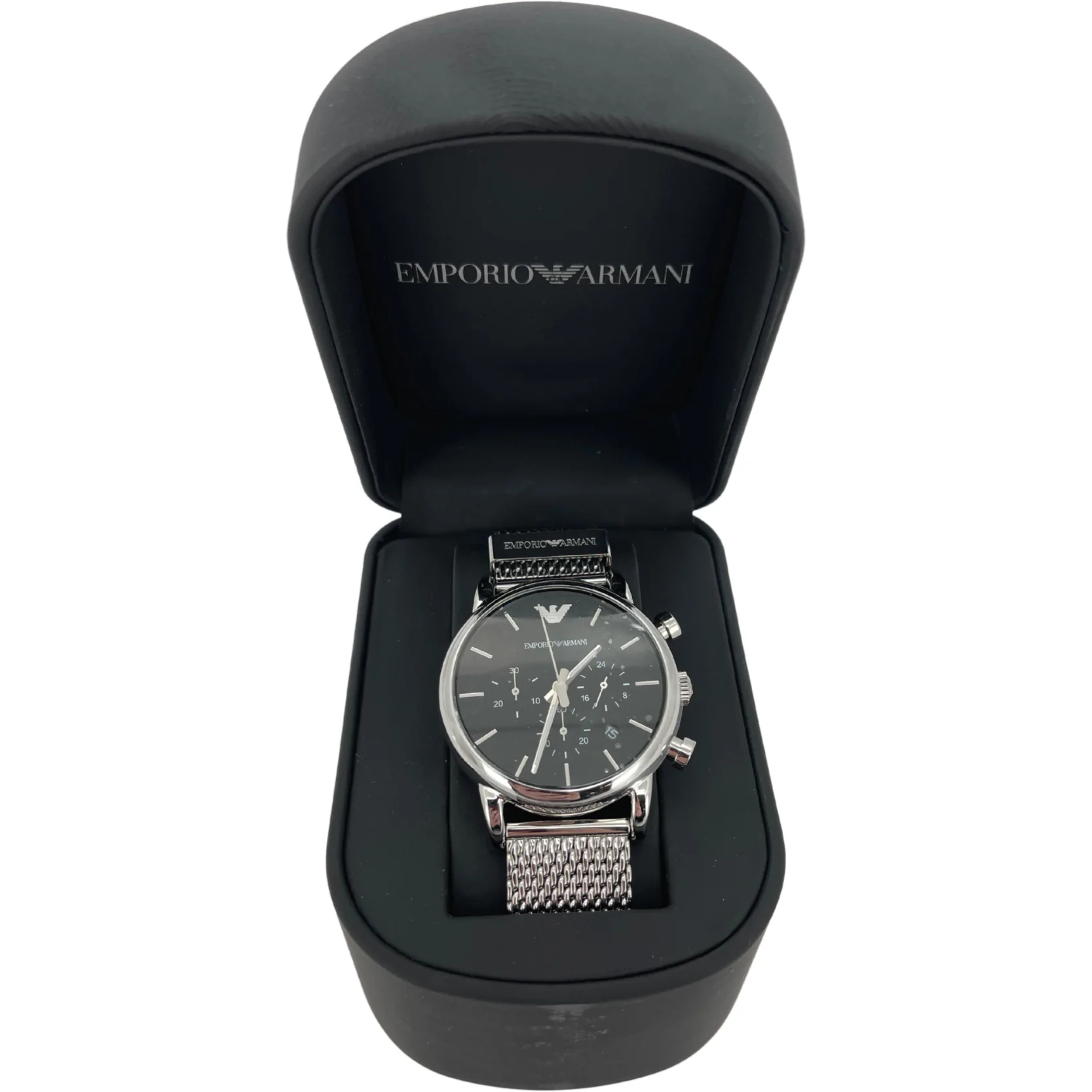 Emporio Armani Men\'s Wrist Watch Chronograph / Display Analog / AR1811 Silver / – Liquidations / CanadaWide Watch