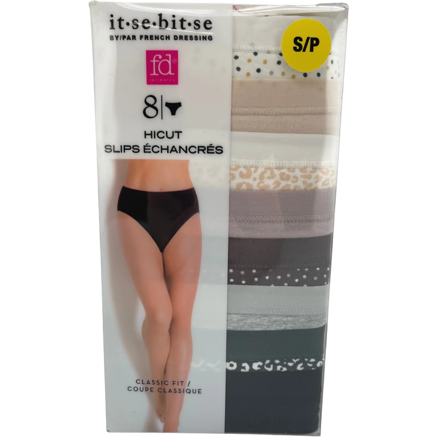French Dressing Women's Panties / 8 Pack / Classic Fit / Ladies
