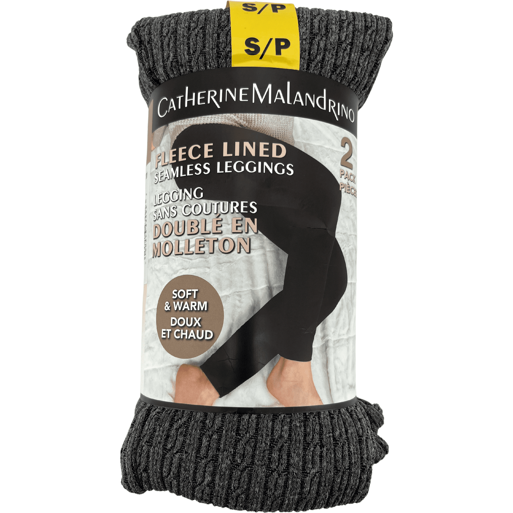 Catherine Malandrino 2 Pack of Textured Fleece Lined Seamless Leggings –  CanadaWide Liquidations