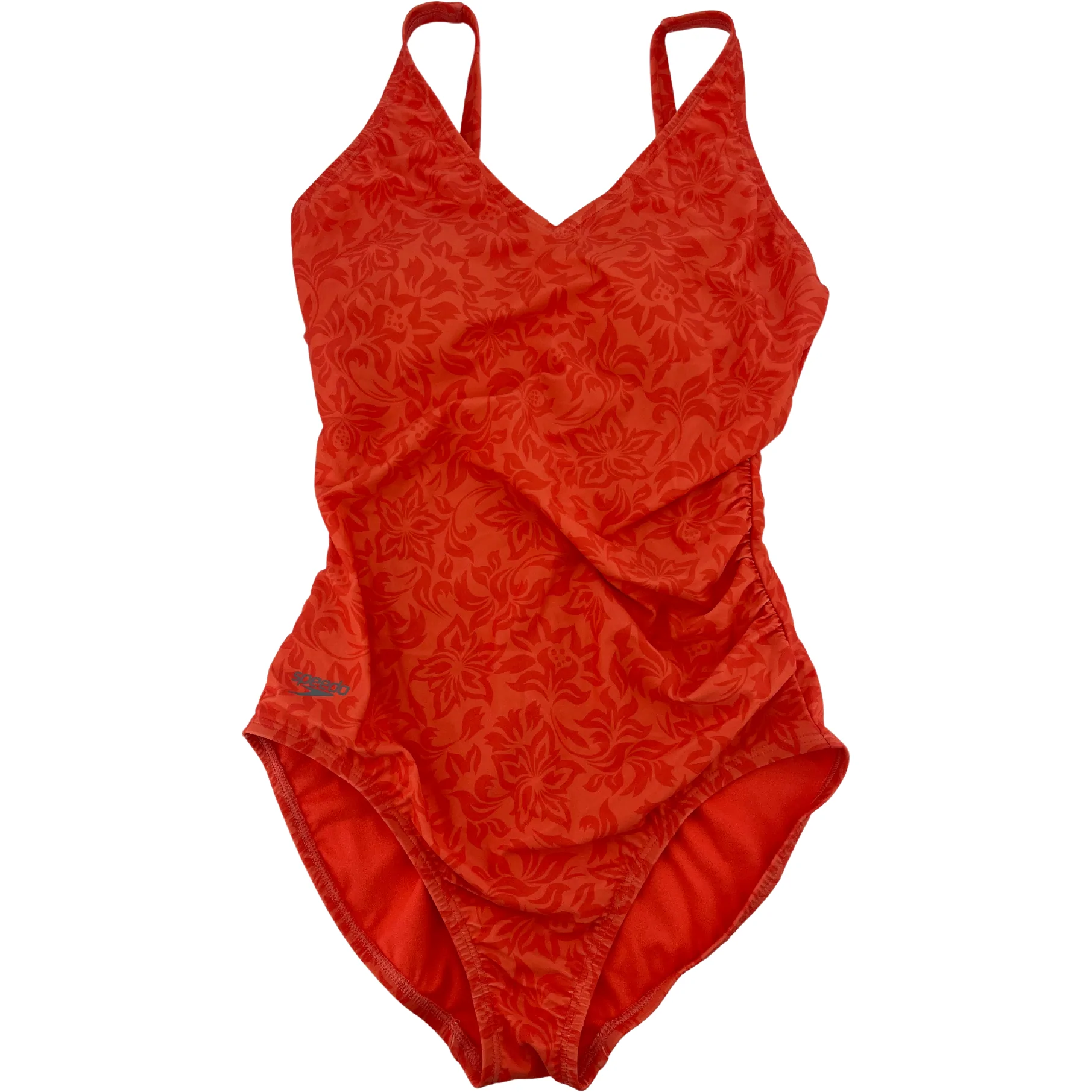 Speedo Women’s Coral Design One Piece Bathing Suit / Size 6