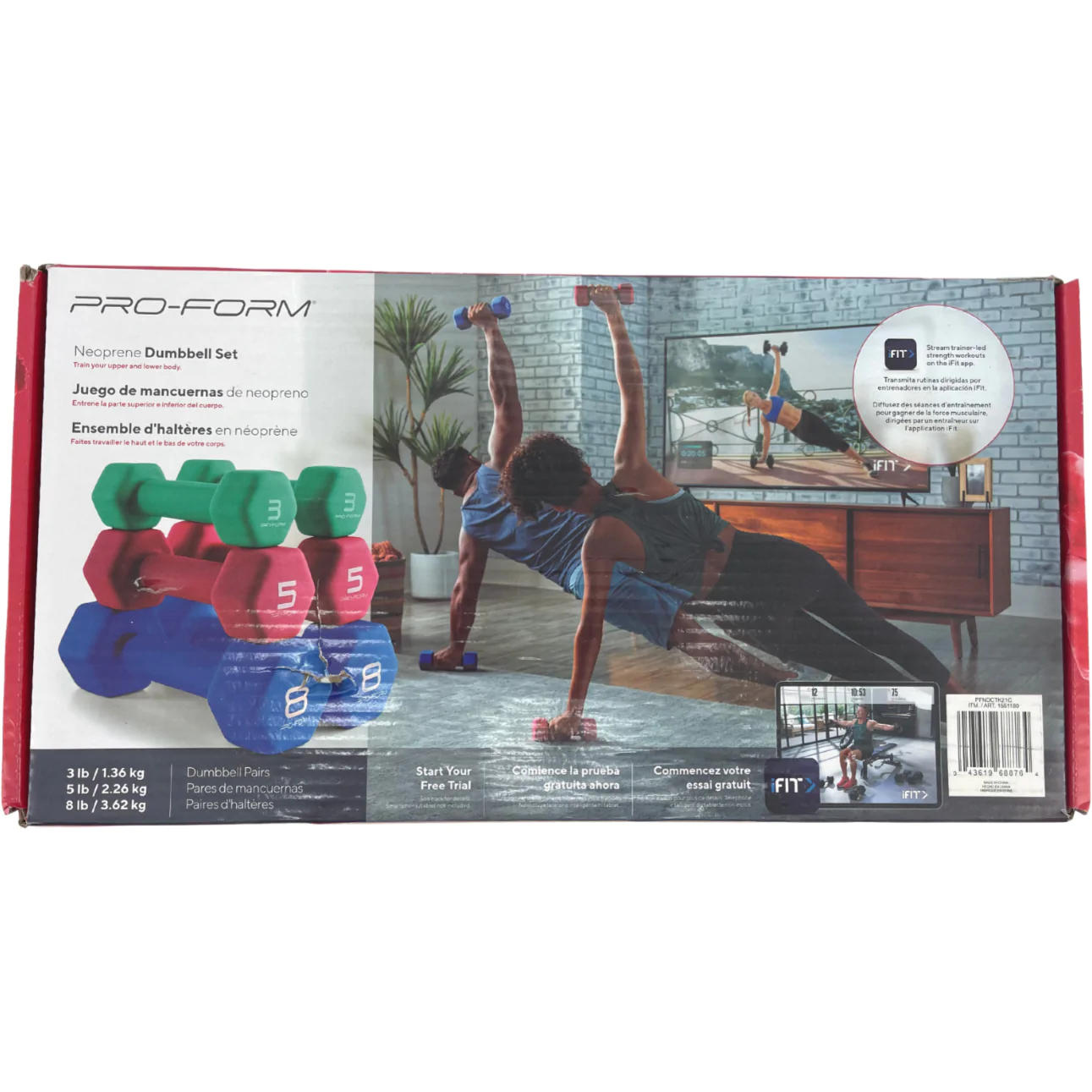 Pro-Form Neoprene Dumbbell Weight Set – CanadaWide Liquidations