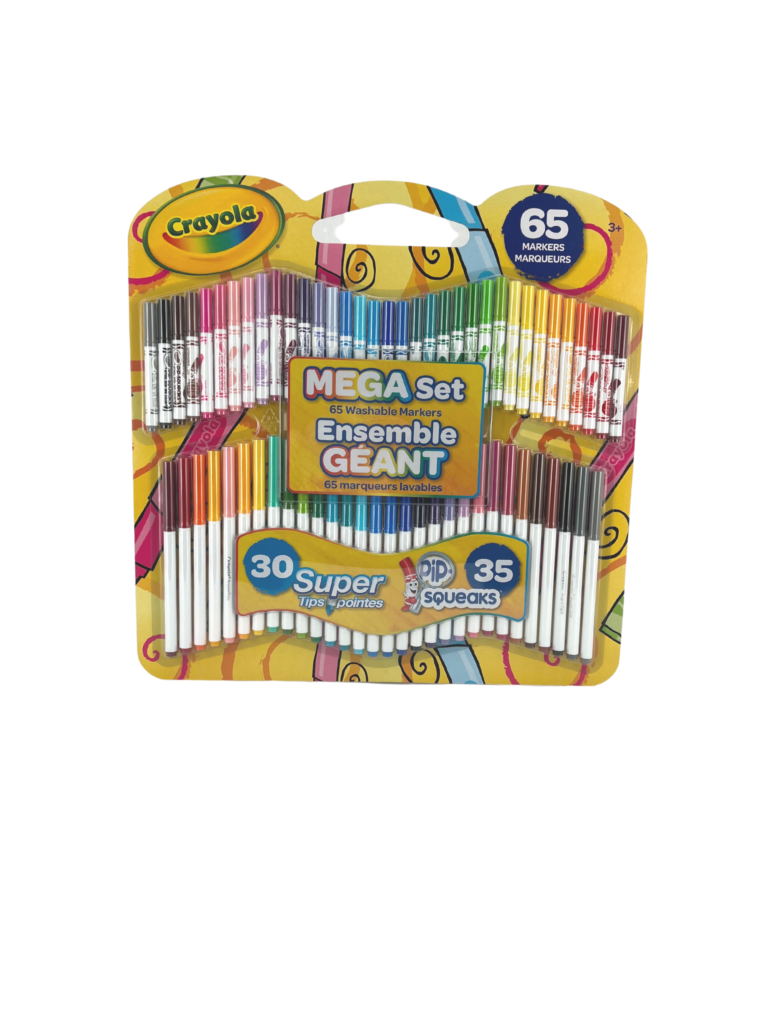  Crayola Super Tips Washable Marker Set, 65Piece, Gift for Kids  : Toys & Games