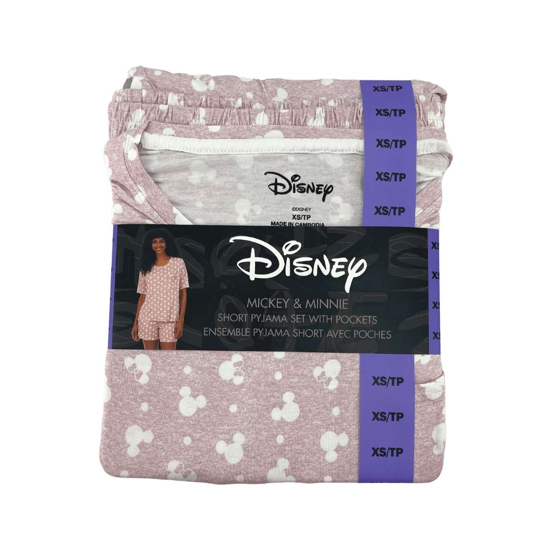 Disney Women’s 2 Piece Pink Mickey & Minnie Themed Pyjama Set / Various ...