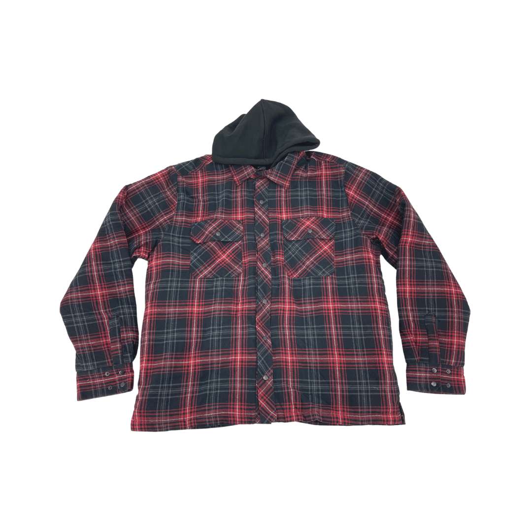 BC Clothing Men’s Red & Black Plaid Jacket – CanadaWide Liquidations