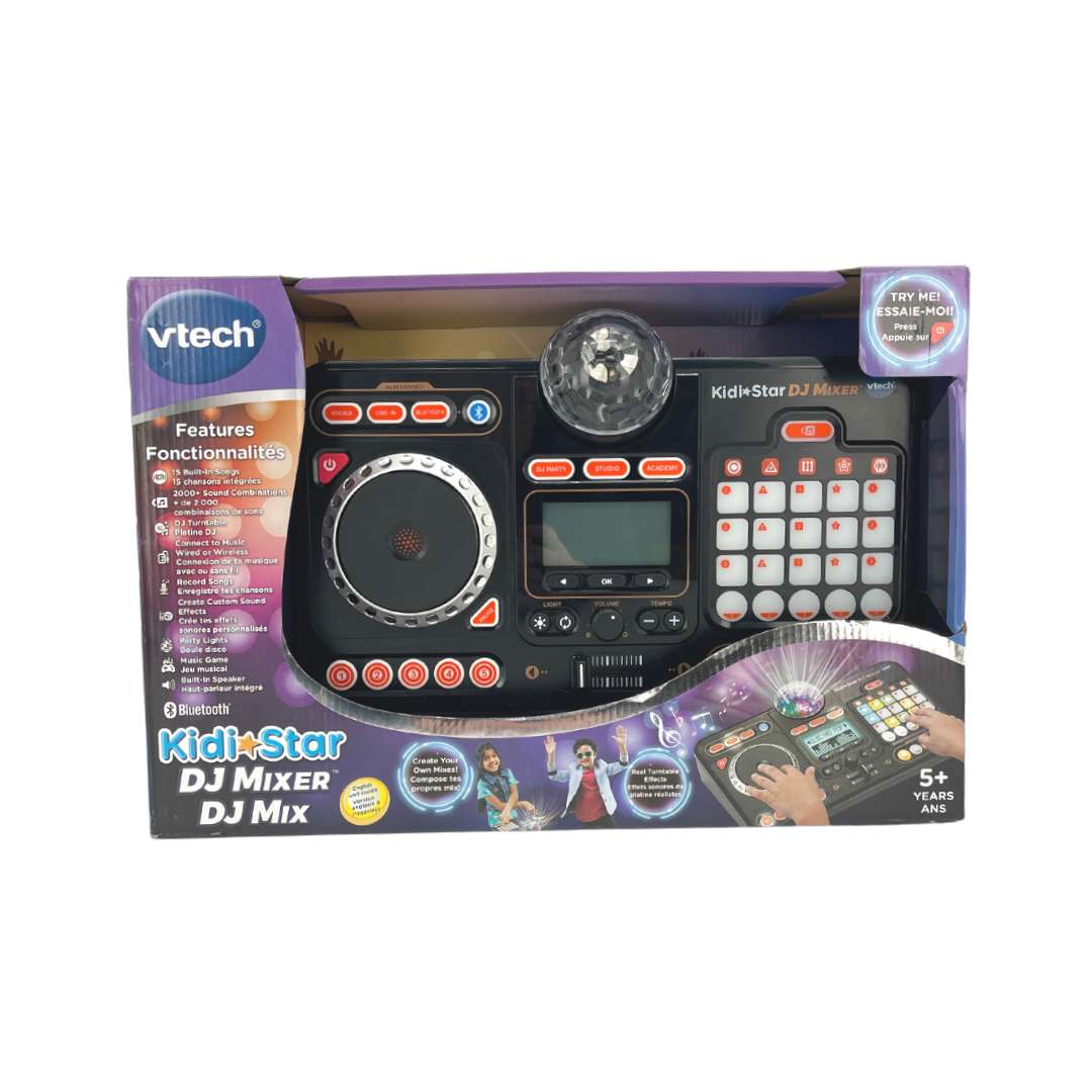 Vtech 10 in 1 Kidi DJ Mix Kids Music Toy with Lights DJ Mixer Mixing Deck