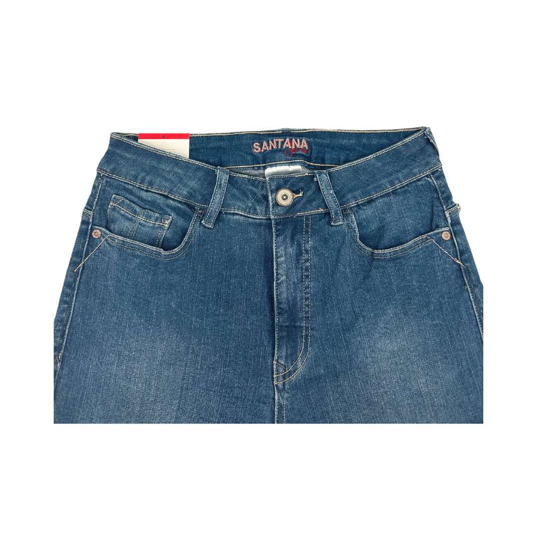 Santana Jeans Women’s Regular Wash Mid Rise Capris / Size 8