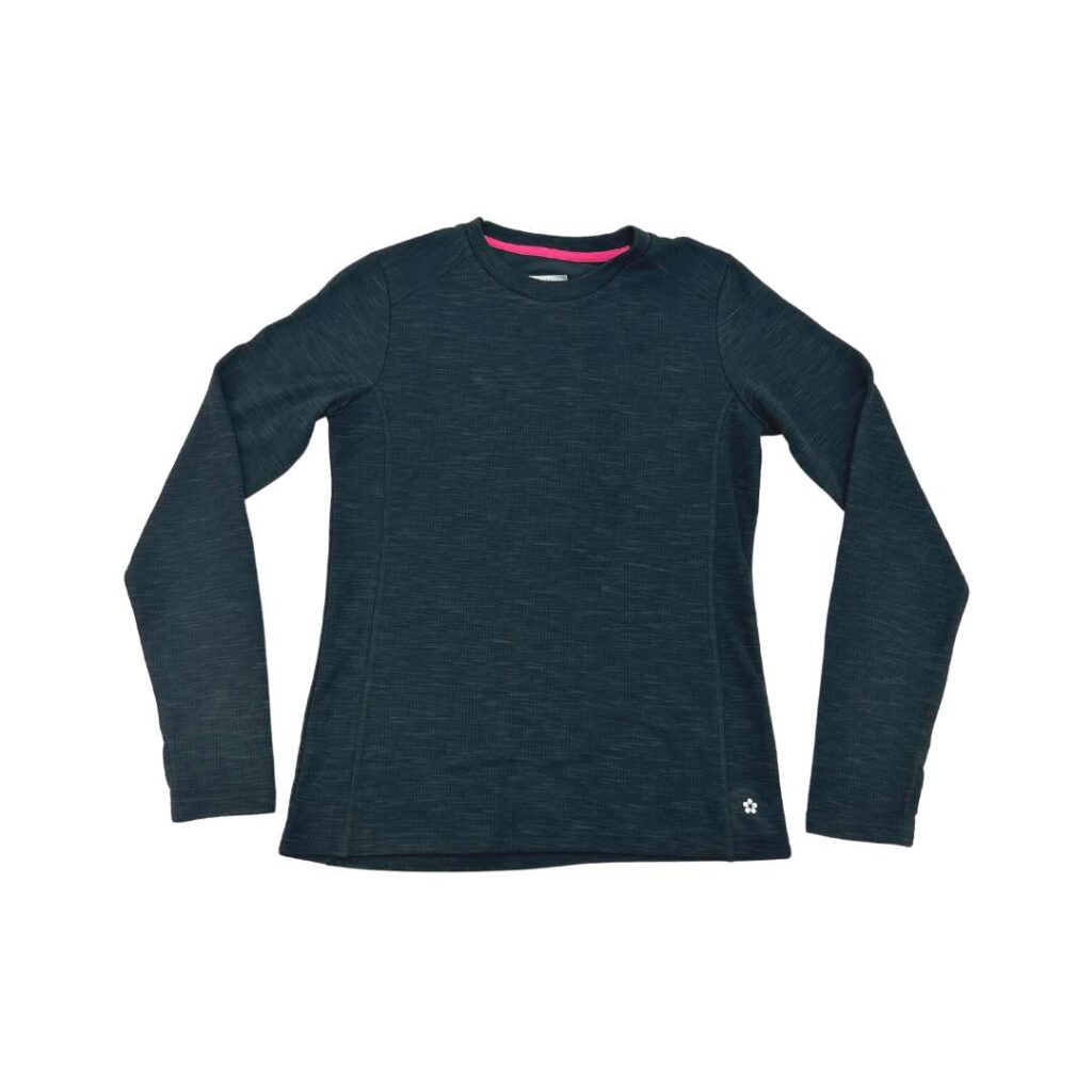 THE SOFTEST TEE' WOMENS FITTED LONG-SLEEVE BLACK