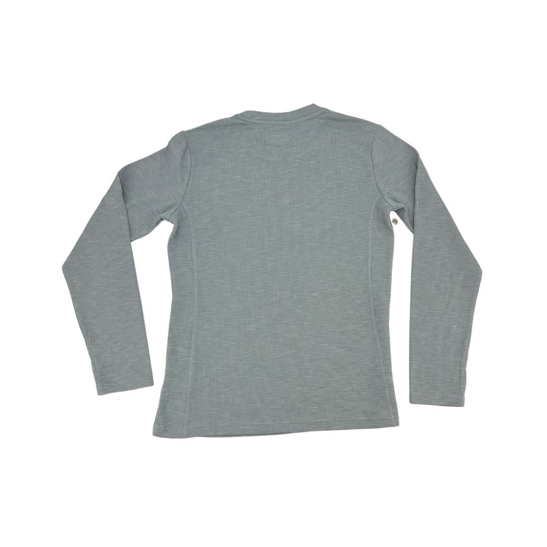 Women's Gray Athletic Compression Shirt - Long Sleeve Thermajane