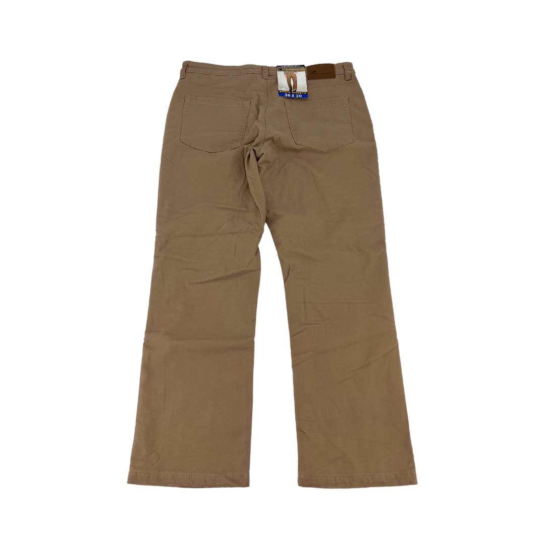 BC Clothing Men’s Light Brown Polar Lined Canvas Pant / Various Sizes ...