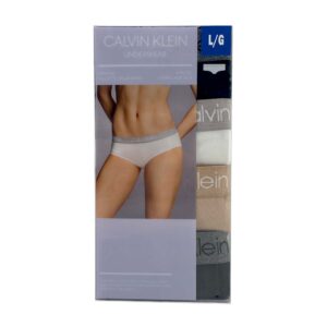 Buy Calvin Klein Girls Underwear Seamless Hipster Panties, 4 Pack, White  Pink/Mood Indigo, 10 Years at