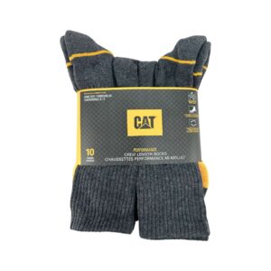 CAT Men's Grey Crew Length Socks